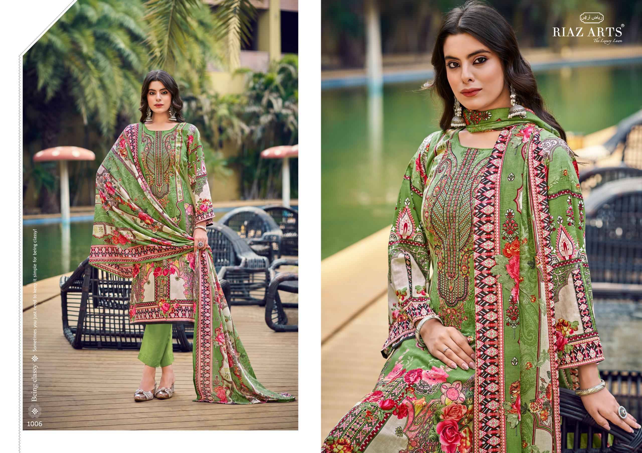 MUSAFIR.37 By RIAZ ARTS 1001 TO 1006 Series Beautiful Festive Suits Stylish Fancy Colorful Casual Wear & Ethnic Wear Cotton Cambric Lawn Print Dresses At Wholesale Price